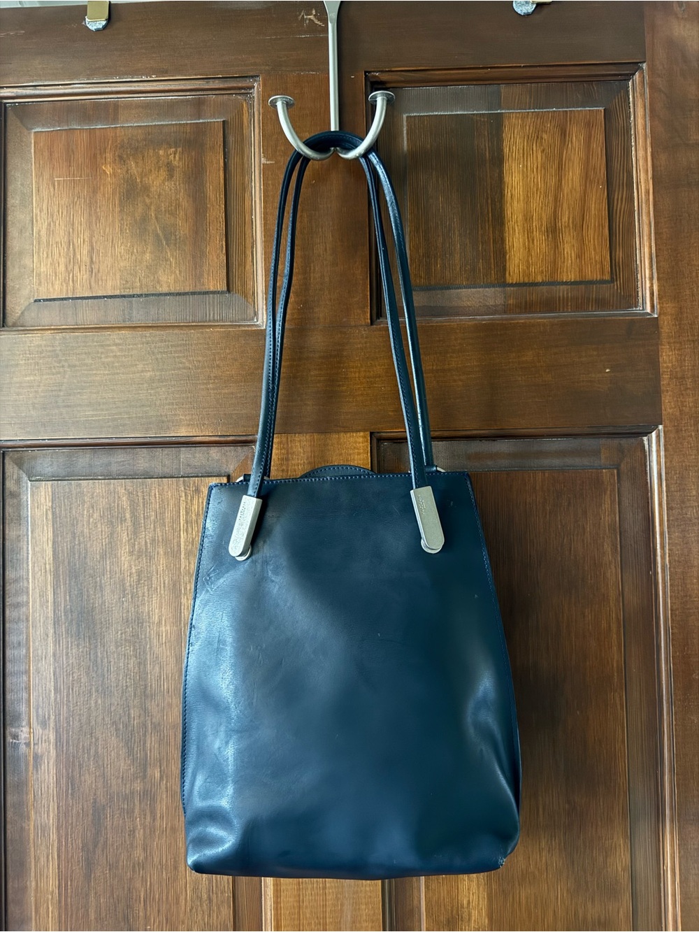 FredericT Leather Shoulder Handbag
Backpack, Navy Blue